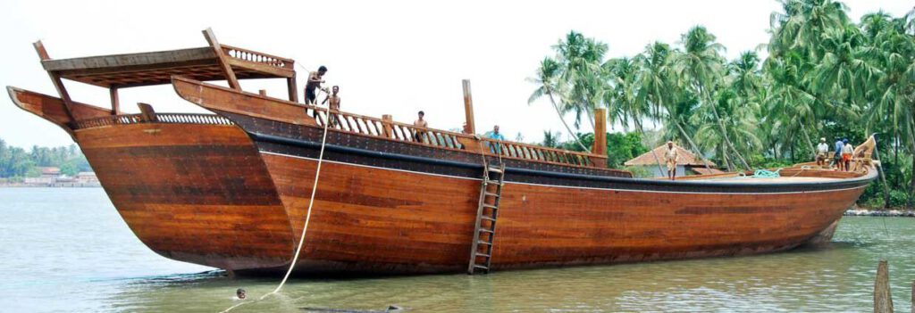 Beypore – A place for making URU wooden boats in India