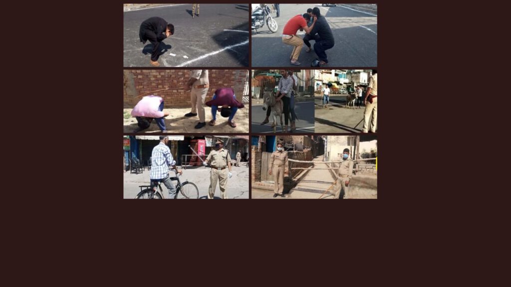 Corona virus: Indian Police Punishes People to do Squats and Donkey Ride during Lockdown law break