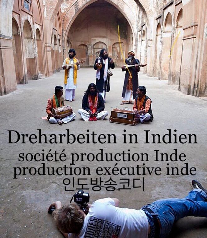 Dreharbeiten in Indien - filming indo