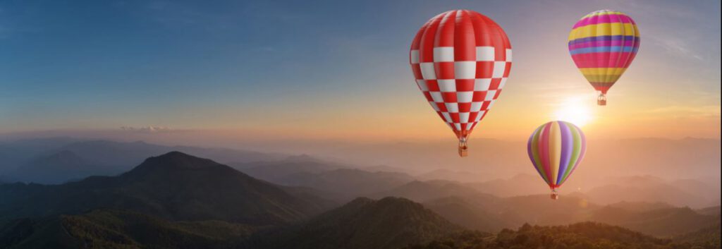How can Hot Air balloons be utilized for film & TV shooting in India?