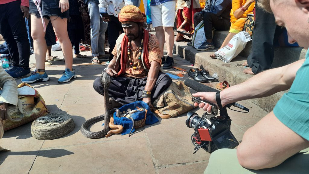 snacke charmer documentary shooting filming India