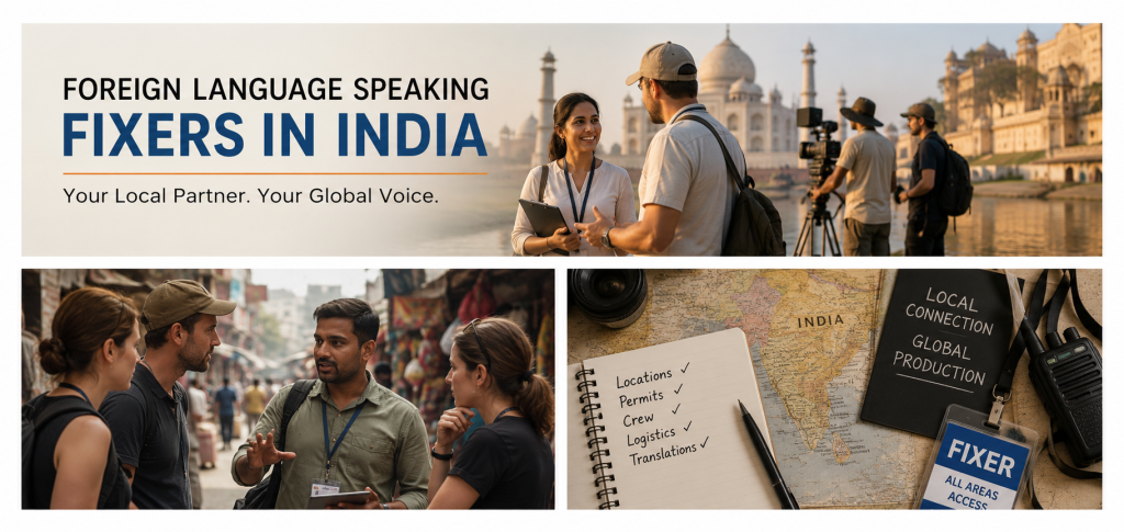 Foreign Language Speaking Fixers in India for International Film, TV & Documentary Productions